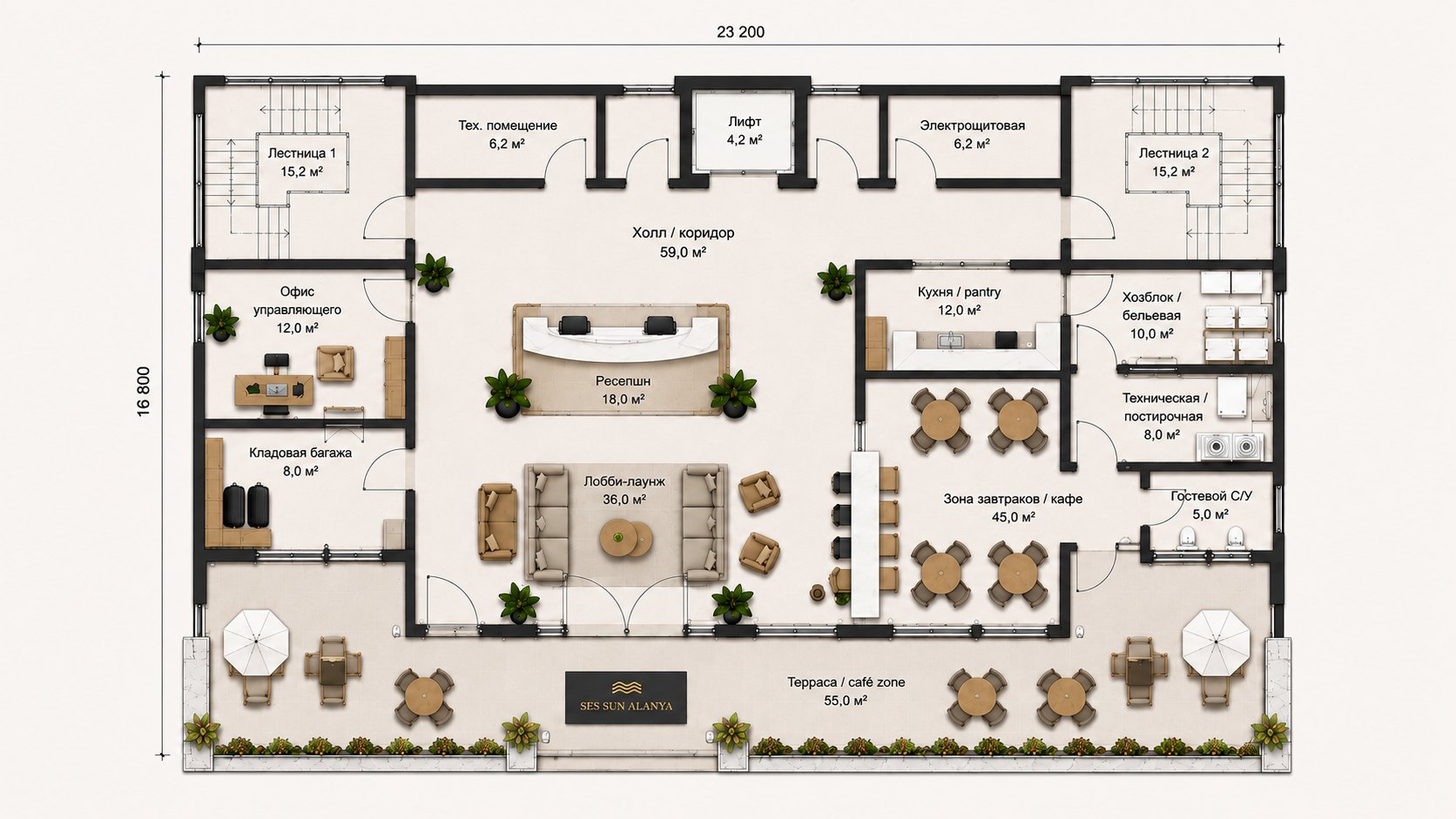 Lobby floor plan